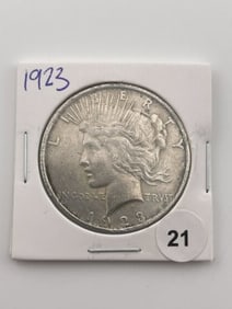 1923 Peace Silver Dollar Coin