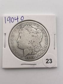1904 O Morgan Silver Dollar Coin