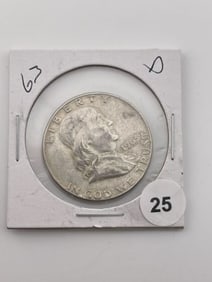 1963 Franklin Half Dollar Silver Coin