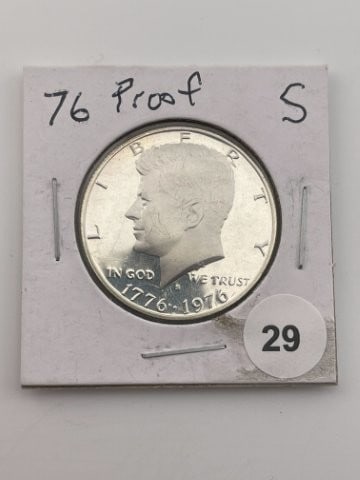 1976 Kennedy Half Dollar Silver Coin (1 of 2)