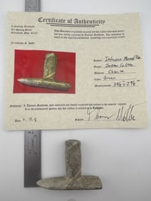 Instrusive Mound Pipe with Thomas Matthews COA from Jackson County, Ohio