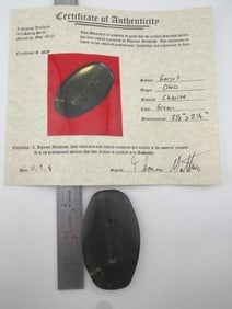 Gorget with Thomas Matthews COA from Ohio