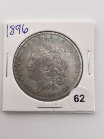 1896 Morgan Silver Dollar Coin (1 of 2)