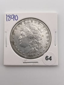 1890 Morgan Silver Dollar Coin