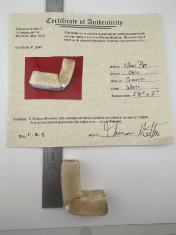 Elbow Pipe with Thomas Matthews COA from Ohio (1 of 9)