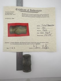 Tallied Bannerstone with Thomas Matthews COA from Ohio