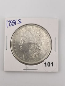 1881 S Morgan Silver Dollar Coin