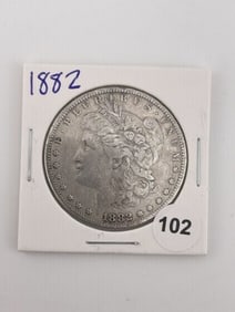 1882 Morgan Silver Dollar Coin