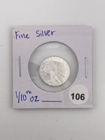 1/10th oz Fine Silver Coin