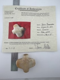 Bottle Bannerstone with Thomas Matthews COA from Greene County, Arkansas