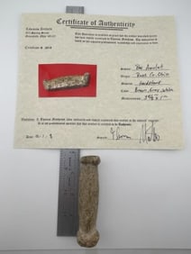 Bar Amulet with Thomas Matthews COA from Ross County, Ohio