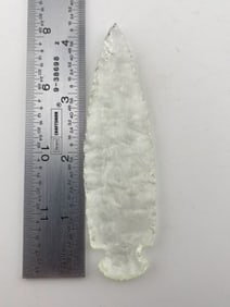 Glass Dovetail Indian Artifact Arrowhead