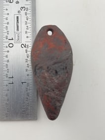 Hematite Plummet Indian Artifact Arrowhead
