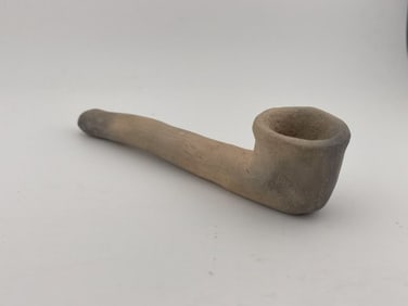 Pottery Pipe Engraved Glasgo 1763