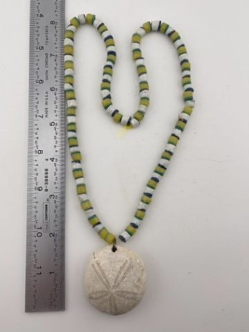 Trade Bead Necklace: KEY WORDS: INDIAN ARTIFACT ARTIFACTS ARROWHEAD ARROWHEADS NATIVE AMERICAN MISSISSIPPIAN QUAPAW CADDO POTTERY COINS MORGAN DOLLAR PEACE DOLLAR SILVER COINS Arkansas. Now taking in consignments for pre-