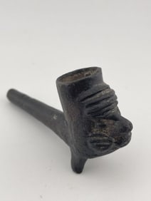 Human Effigy Pottery Pipe Indian Artifact Arrowhead