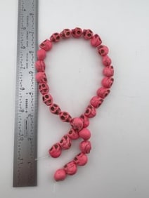 Skull Bead Necklace Indian Artifact Arrowhead