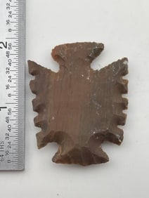 Flint Eagle Effigy Indian Artifact Arrowhead