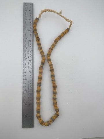 Trade Bead Necklace: KEY WORDS: INDIAN ARTIFACT ARTIFACTS ARROWHEAD ARROWHEADS NATIVE AMERICAN MISSISSIPPIAN QUAPAW CADDO POTTERY COINS MORGAN DOLLAR PEACE DOLLAR SILVER COINS Arkansas. Now taking in consignments for pre-