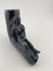 Human Effigy Stone Pipe Indian Artifact Arrowhead