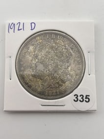 1921 D Morgan Silver Dollar Coin