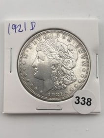 1921 D Morgan Silver Dollar Coin
