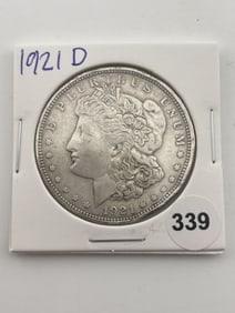 1921 D Morgan Silver Dollar Coin