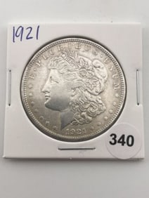 1921 Morgan Silver Dollar Coin