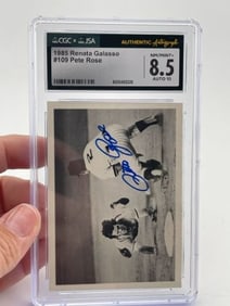 1985 Pete Rose Hand Signed Authentic Autograph
