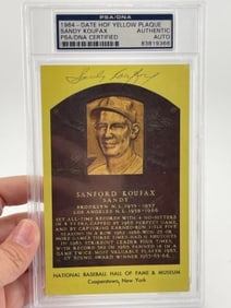 Sandy Koufax Hand Signed Authentic Autograph