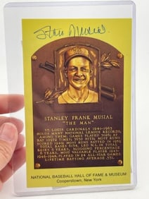 Stan Musial Hand Signed Authentic Autograph