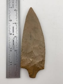 5 & 1/4" Adena Indian Artifact Arrowhead
