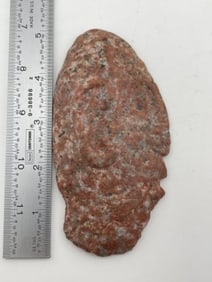 Stone Human Face Effigy Indian Artifact Arrowhead