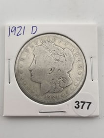 1921 D Morgan Silver Dollar Coin
