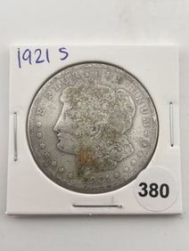 1921 S Morgan Silver Dollar Coin