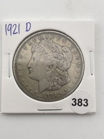 1921 D Morgan Silver Dollar Coin