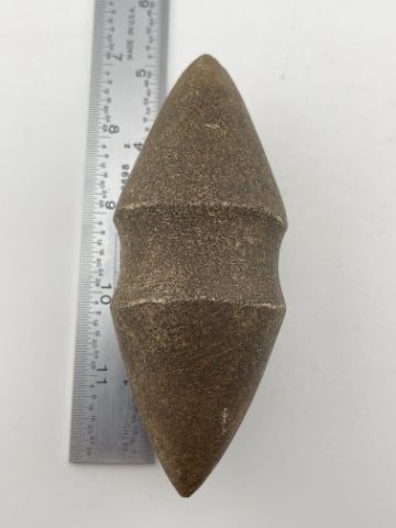 War Club Grooved Indian Artifact Arrowhead (1 of 5)