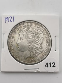 1921 Morgan Silver Dollar Coin