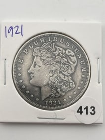 1921 Morgan Silver Dollar Coin
