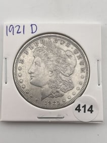 1921 D Morgan Silver Dollar Coin