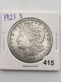 1921 S Morgan Silver Dollar Coin