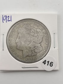 1921 Morgan Silver Dollar Coin