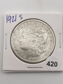 1921 S Morgan Silver Dollar Coin