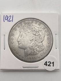 1921 Morgan Silver Dollar Coin