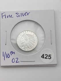 1/10th oz Fine Silver Coin