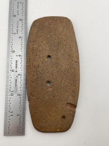 Gorget Indian Artifact Arrowhead: KEY WORDS: INDIAN ARTIFACT ARTIFACTS ARROWHEAD ARROWHEADS NATIVE AMERICAN MISSISSIPPIAN QUAPAW CADDO POTTERY COINS MORGAN DOLLAR PEACE DOLLAR SILVER COINS Arkansas. Now taking in consignments for pre-