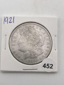 1921 Morgan Silver Dollar Coin