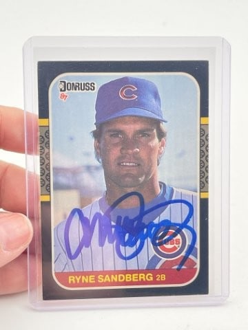 Ryne Sandberg Hand Signed Authentic Autograph: KEY WORDS: INDIAN ARTIFACT ARTIFACTS ARROWHEAD ARROWHEADS NATIVE AMERICAN MISSISSIPPIAN QUAPAW CADDO POTTERY COINS MORGAN DOLLAR PEACE DOLLAR SILVER COINS Arkansas. Now taking in consignments for pre-