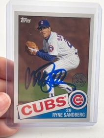 Ryne Sandberg Hand Signed Authentic Autograph