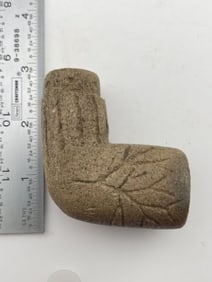 Stone Elbow Pipe Indian Artifact Arrowhead
